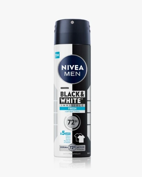 Deodorant Nivea Men Invisible Black and White Fresh 150 ml